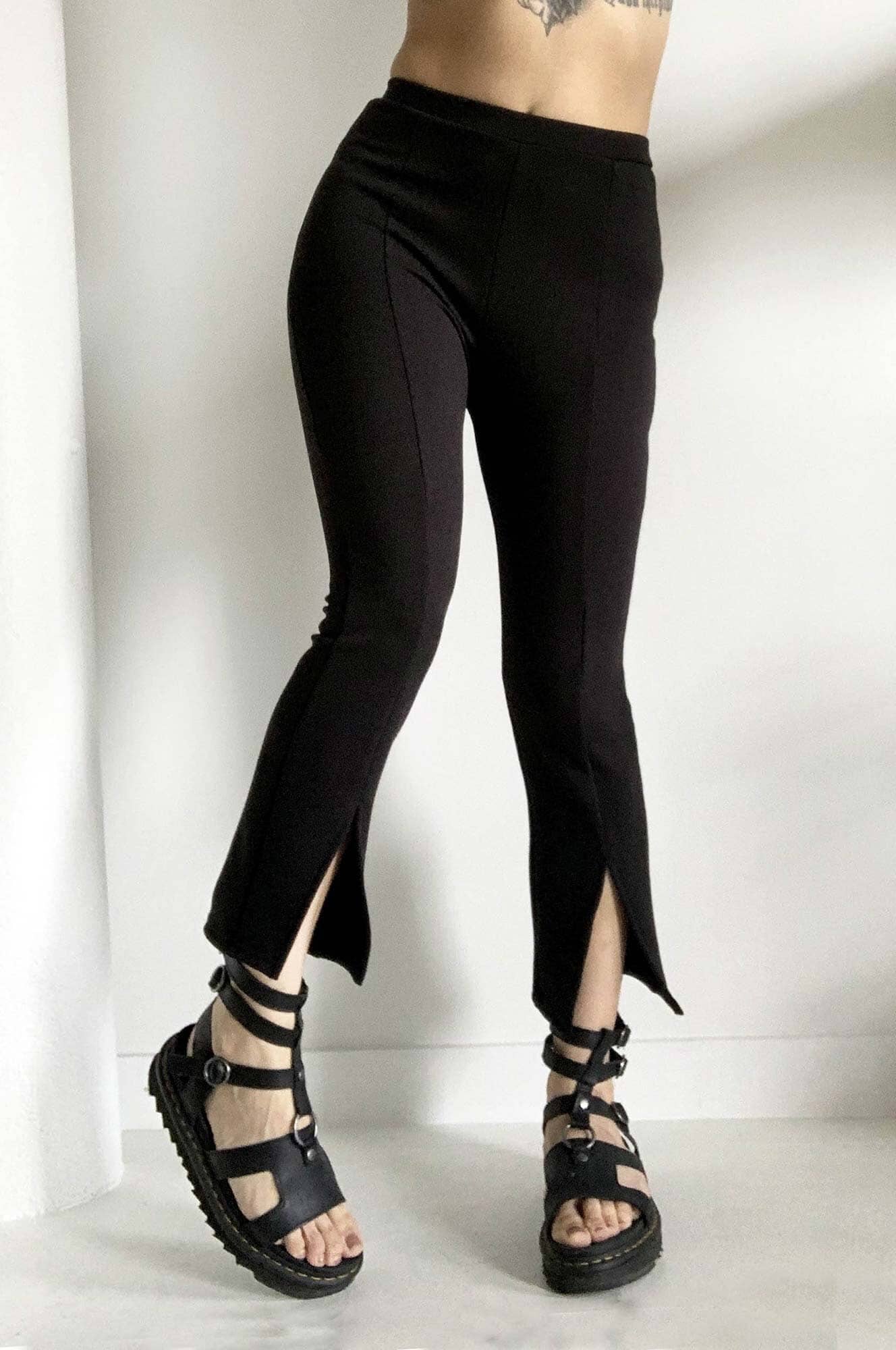 Elise Split Flare Crop Pants - Image 5