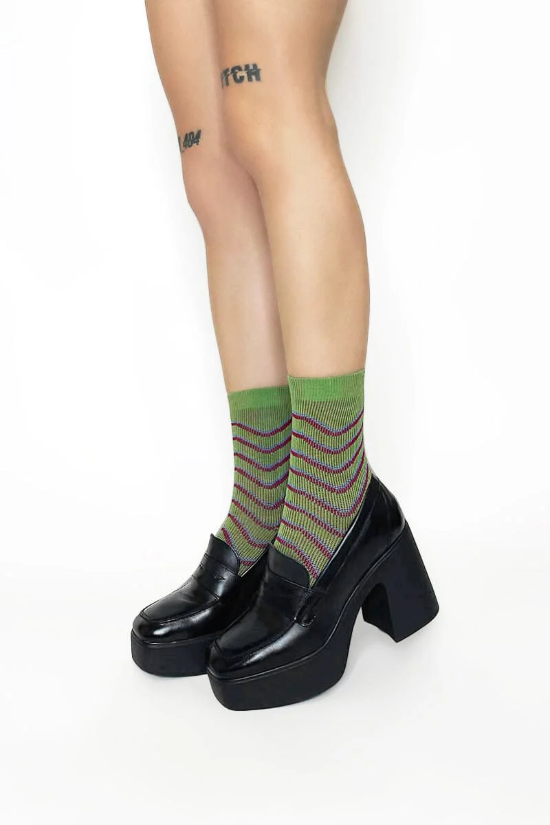 Green Dazey Socks - Image 4