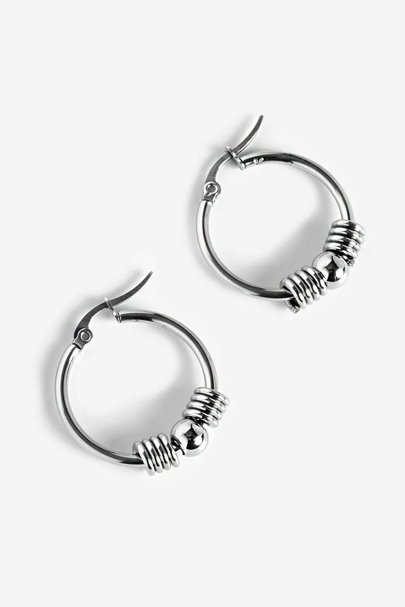 Iris Hoop Earrings | Steel - Image 3