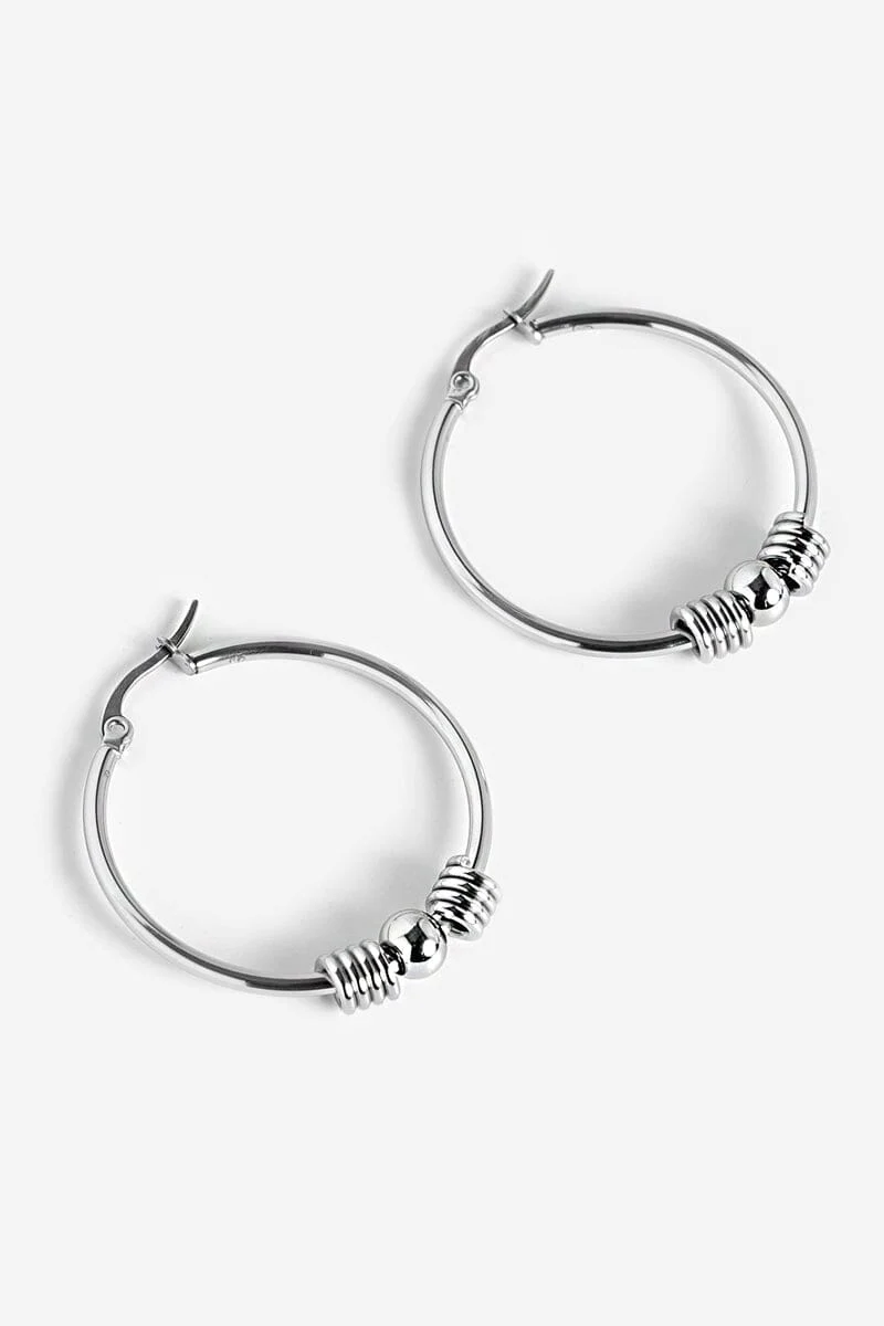Iris Hoop Earrings | Steel - Image 5