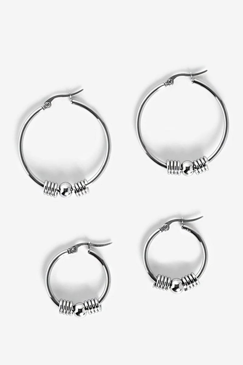 Iris Hoop Earrings | Steel - Image 6