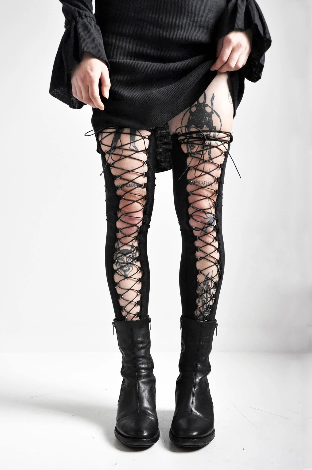 Lace Up Leg Warmers - Image 4