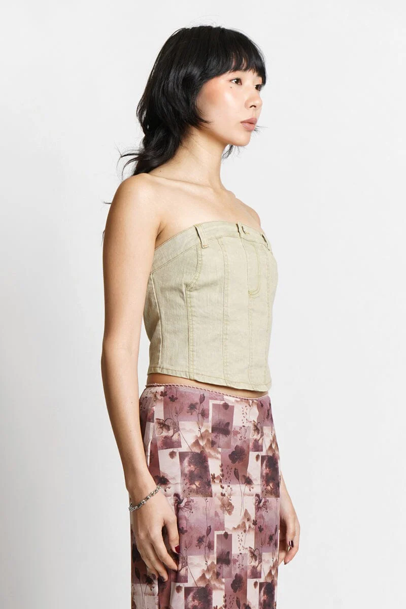 Levee Stretch Denim Corset - Image 3