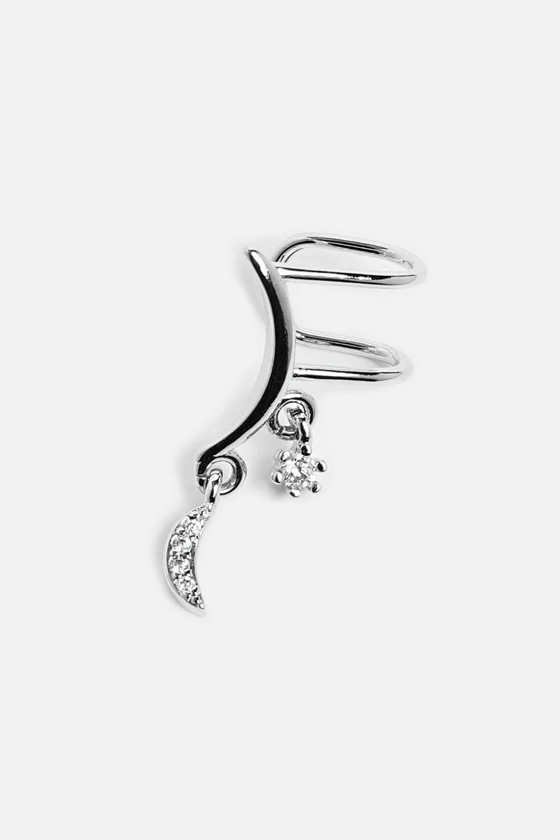 Lune Ear Cuff Pair | 925 Silver - Image 4