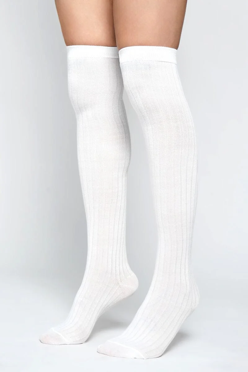 Penelope Over-Knee Ribbed Socks - Image 5