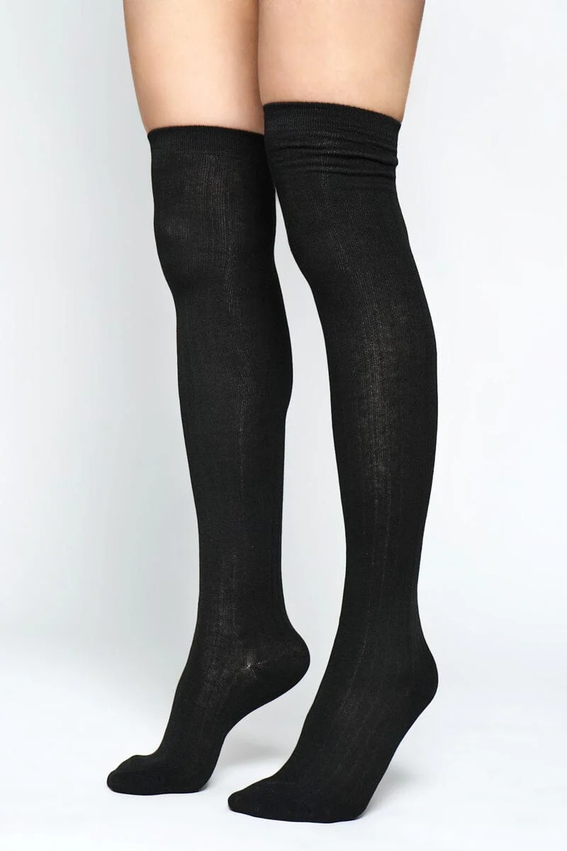 Penelope Over-Knee Ribbed Socks - Image 5