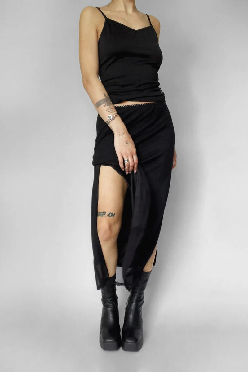 Shadow Veil Mesh Skirt - Image 10