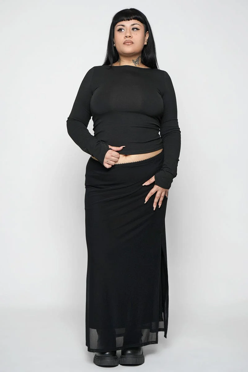 Shadow Veil Mesh Skirt - Image 12