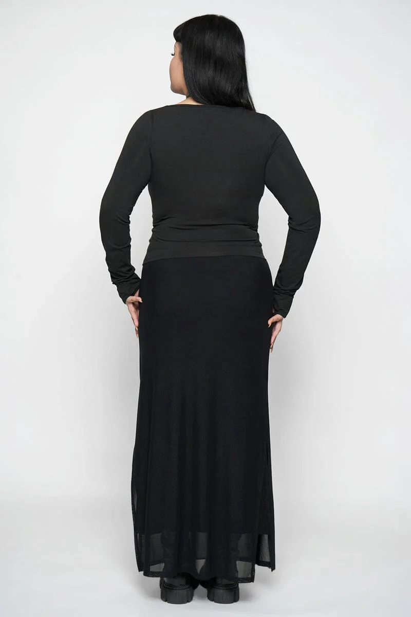 Shadow Veil Mesh Skirt - Image 14