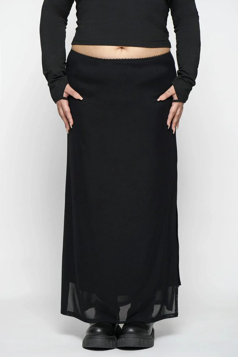 Shadow Veil Mesh Skirt - Image 3