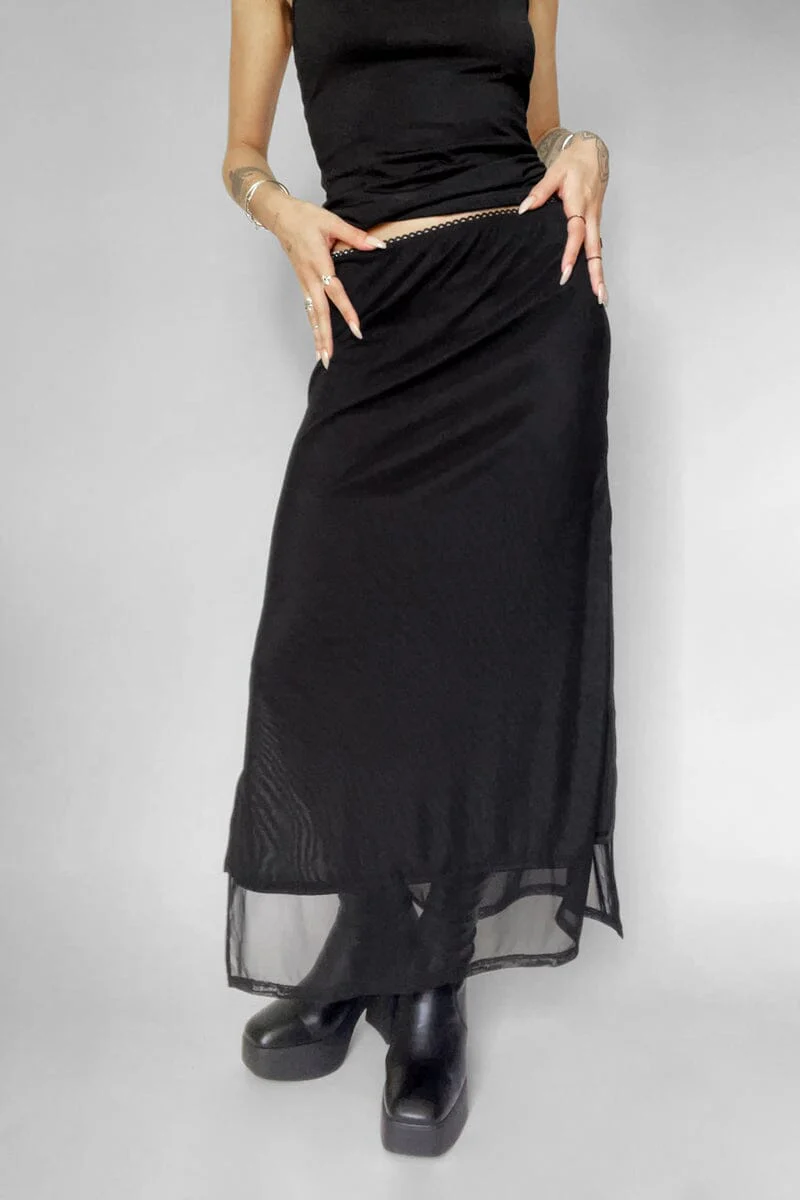Shadow Veil Mesh Skirt - Image 9