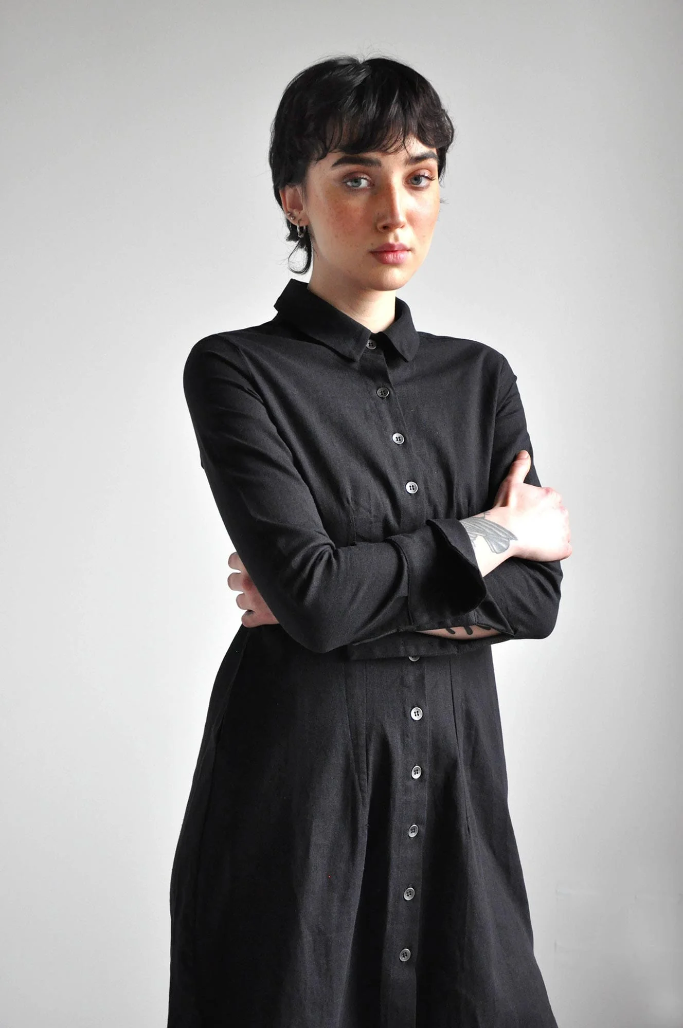 Wynona Linen Button Up Dress - Image 11