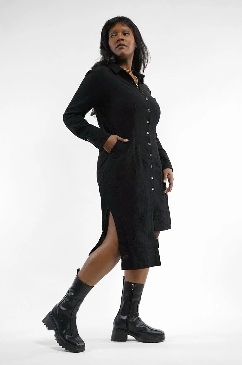 Wynona Linen Button Up Dress - Image 16