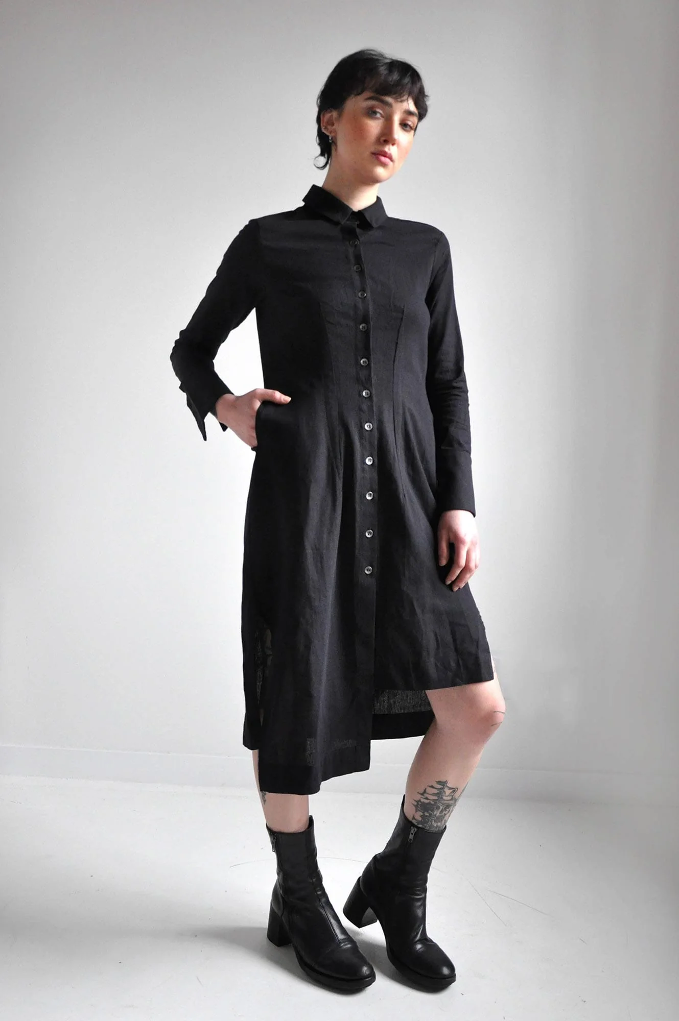 Wynona Linen Button Up Dress - Image 19