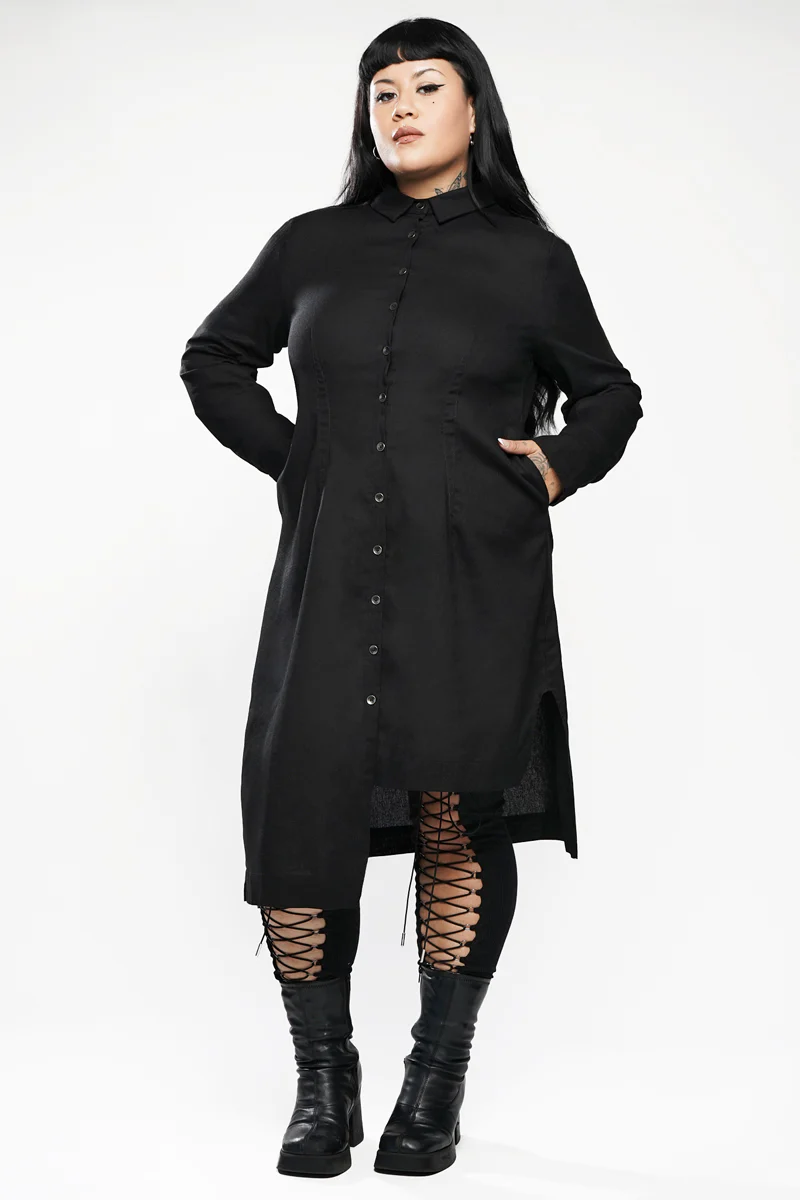 Wynona Linen Button Up Dress - Image 20