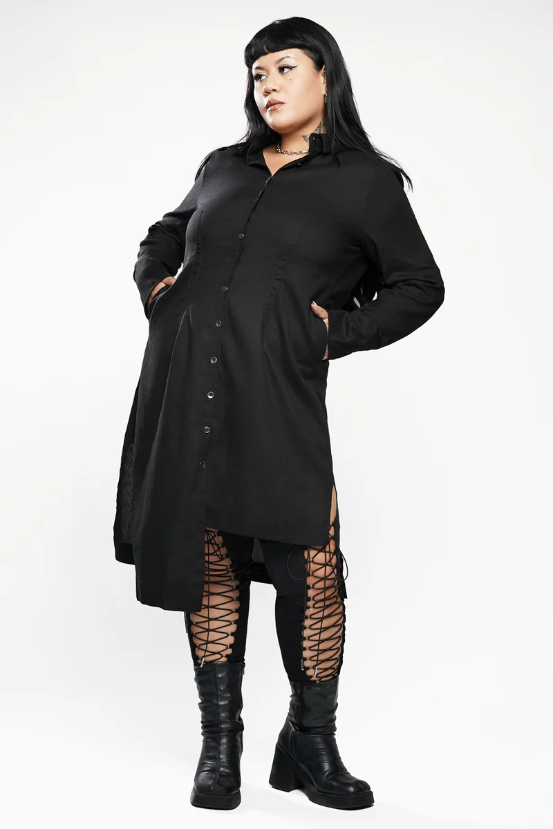 Wynona Linen Button Up Dress - Image 3