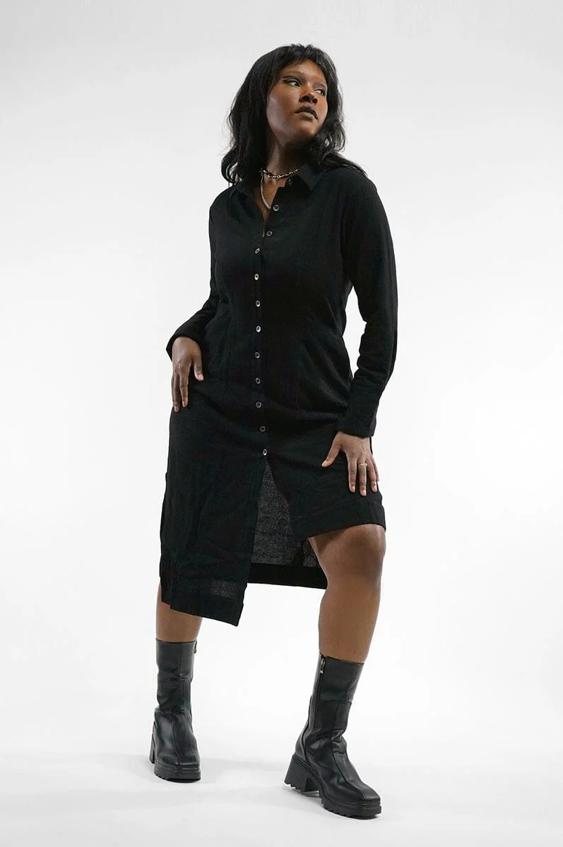 Wynona Linen Button Up Dress - Image 4