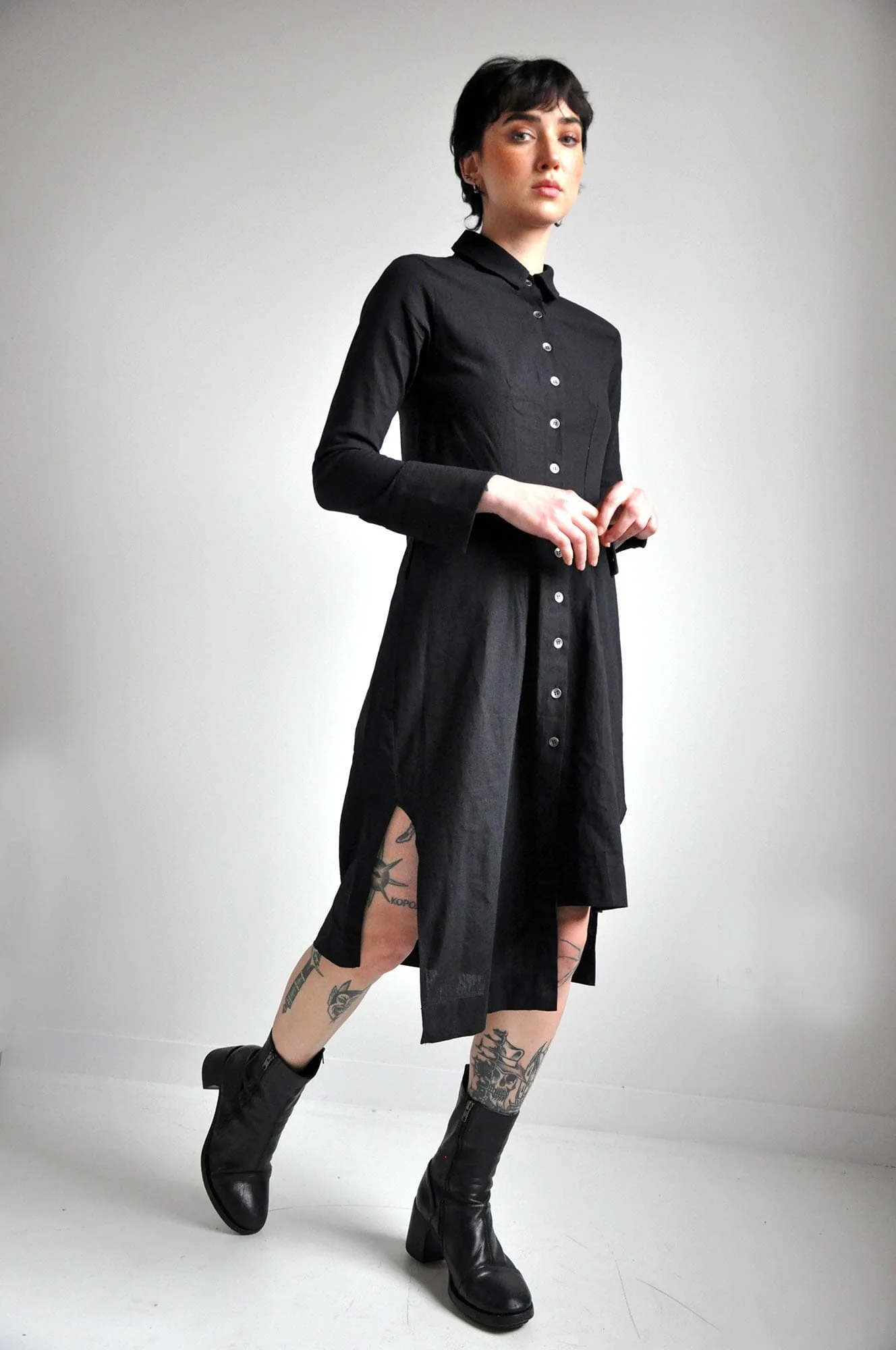 Wynona Linen Button Up Dress - Image 5