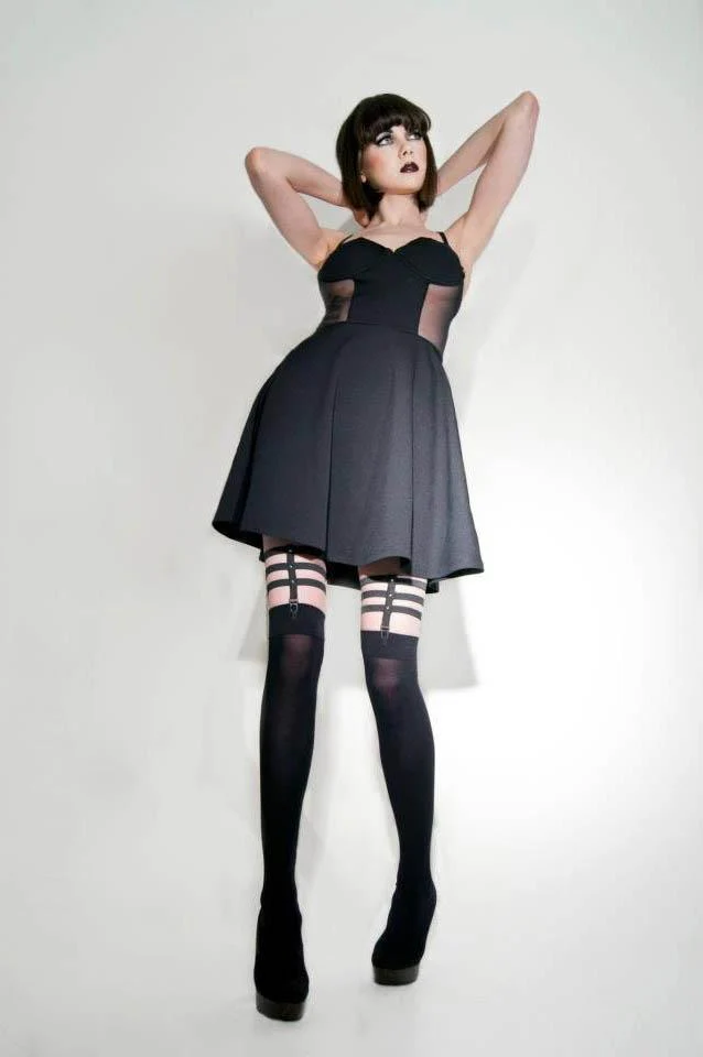 Skeleton Sock Garters - STUDDED - Image 3