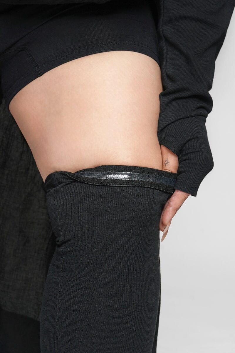 Melica Slip-Proof Rib Thigh Highs - Image 7